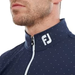 FootJoy EU Pin Dot Print Chill-Out Mens Golf Pullover -FootJoy fmp2oy1ycxm