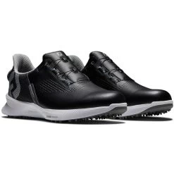 FootJoy FJ Fuel BOA Golf Shoes Black/Blue -FootJoy footjoy fj fuel boa golf shoes black blue 55449 pair itempicture