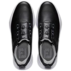 FootJoy FJ Fuel BOA Golf Shoes Black/Blue -FootJoy footjoy fj fuel boa golf shoes black blue 55449 top itempicture