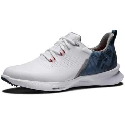 FootJoy FJ Fuel Golf Shoes White/Blue Fog/Red 8 FootJoy FJ Fuel Golf Shoes White/Blue Fog/Red -FootJoy footjoy fj fuel golf shoes white blue fog red 55441 toe itempicture