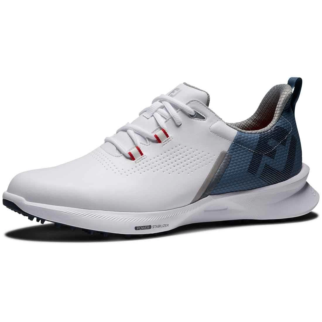 FootJoy FJ Fuel Golf Shoes White/Blue Fog/Red 3 FootJoy FJ Fuel Golf Shoes White/Blue Fog/Red - Image 3