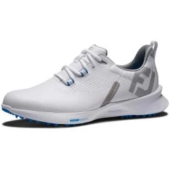 FootJoy FJ Fuel Golf Shoes White/Blue Jay 8 FootJoy FJ Fuel Golf Shoes White/Blue Jay -FootJoy footjoy fj fuel golf shoes white blue jay 55440 toe itempicture
