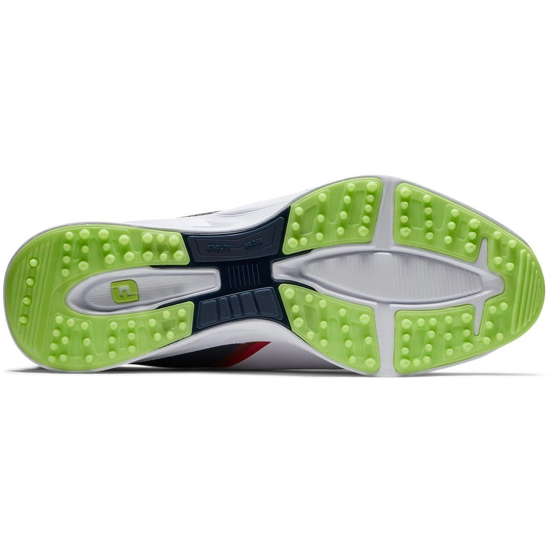 FootJoy FJ Fuel Golf Shoes White/Navy 2 FootJoy FJ Fuel Golf Shoes White/Navy - Image 2