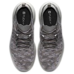 FootJoy Flex XP Golf Shoes Grey Camo Knit -FootJoy footjoy flex xp golf shoes grey camo top itempicture