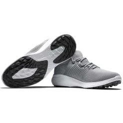 FootJoy Flex XP Golf Shoes Grey Knit -FootJoy footjoy flex xp golf shoes grey toe sole itempicture