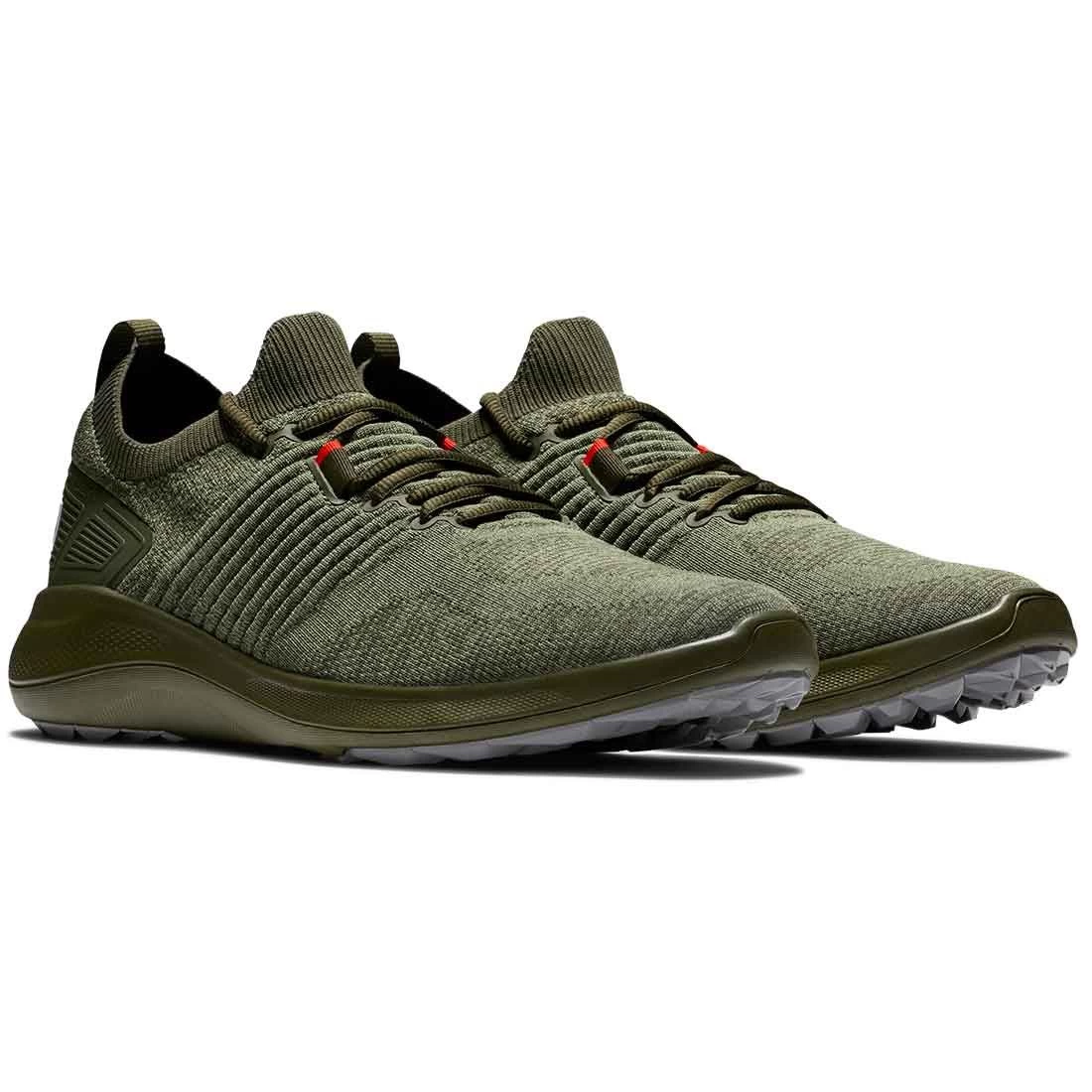 FootJoy Flex XP Golf Shoes Olive Knit 4 FootJoy Flex XP Golf Shoes Olive Knit - Image 4