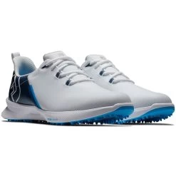 FootJoy Fuel Sport Golf Shoes White/Blue 10 FootJoy Fuel Sport Golf Shoes White/Blue -FootJoy footjoy fuel sport golf shoes white blue 55454 pair itempicture