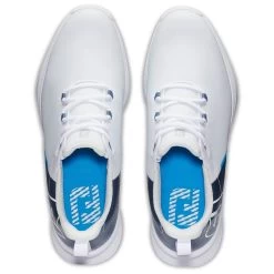 FootJoy Fuel Sport Golf Shoes White/Blue 13 FootJoy Fuel Sport Golf Shoes White/Blue -FootJoy footjoy fuel sport golf shoes white blue 55454 top itempicture
