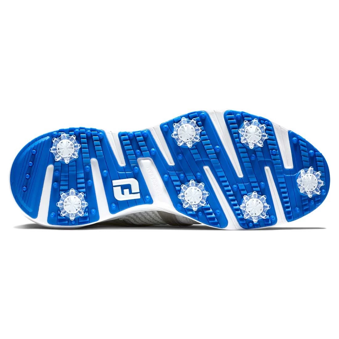 FootJoy HyperFlex Golf Shoes Grey/White/Blue 2 FootJoy HyperFlex Golf Shoes Grey/White/Blue - Image 2