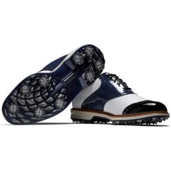 FootJoy Premiere Series Wilcox Golf Shoes Navy/White -FootJoy footjoy premiere series wilcox golf shoes navy white 54323 pair itempicture