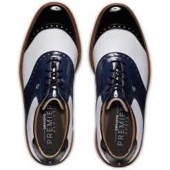 FootJoy Premiere Series Wilcox Golf Shoes Navy/White -FootJoy footjoy premiere series wilcox golf shoes navy white 54323 top itempicture