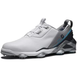 FootJoy Tour Alpha Golf Shoes White/Grey/Blue 10 FootJoy Tour Alpha Golf Shoes White/Grey/Blue -FootJoy footjoy tour alpha golf shoes white grey blue front itempicture