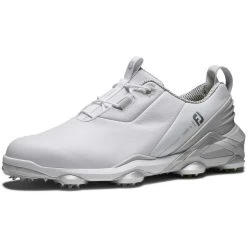 FootJoy Tour Alpha Golf Shoes White/Grey/Lime -FootJoy footjoy tour alpha golf shoes white grey lime front itempicture