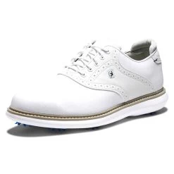 FootJoy Traditions Golf Shoes White -FootJoy footjoy traditions golf shoes white white angle itempicture