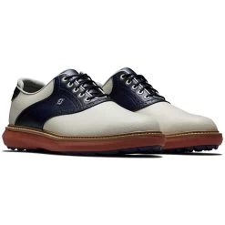 FootJoy Traditions SL Golf Shoes Cream/Navy 11 FootJoy Traditions SL Golf Shoes Cream/Navy -FootJoy footjoy traditions sl golf shoes cream navy 57925 pair itempicture