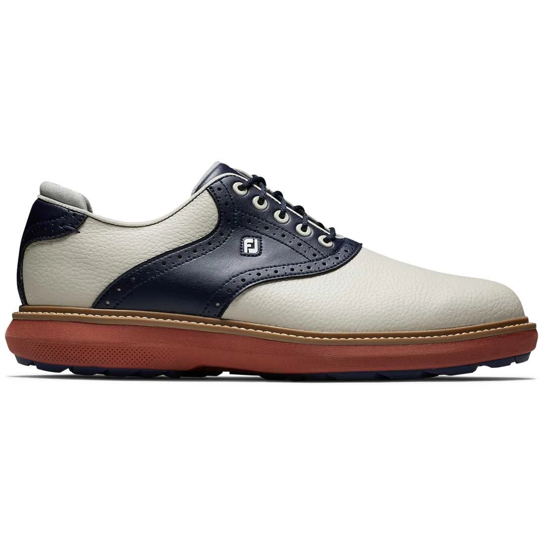FootJoy Traditions SL Golf Shoes Cream/Navy 1 FootJoy Traditions SL Golf Shoes Cream/Navy