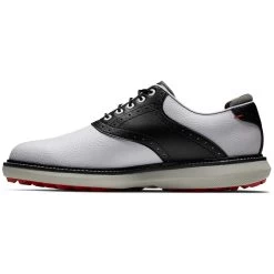 FootJoy Traditions SL Golf Shoes White/Black -FootJoy footjoy traditions sl golf shoes white black 57924 side itempicture