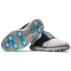 FootJoy Traditions SL Golf Shoes White/Navy -FootJoy footjoy traditions sl golf shoes white navy 57899 combo itempicture