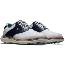 FootJoy Traditions SL Golf Shoes White/Navy -FootJoy footjoy traditions sl golf shoes white navy 57899 pair itempicture