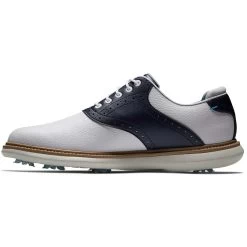 FootJoy Traditions SL Golf Shoes White/Navy -FootJoy footjoy traditions sl golf shoes white navy 57899 side itempicture