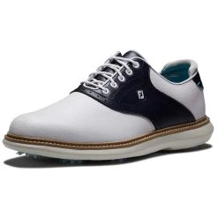 FootJoy Traditions SL Golf Shoes White/Navy -FootJoy footjoy traditions sl golf shoes white navy 57899 toe itempicture