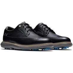 FootJoy Traditions Wing Tip Golf Shoes Black/Blue/Grey 10 FootJoy Traditions Wing Tip Golf Shoes Black/Blue/Grey -FootJoy footjoy traditions wing tip golf shoes black blue grey pair itempicture