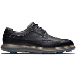 FootJoy Traditions Wing Tip Golf Shoes Black/Blue/Grey