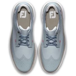 FootJoy Traditions Wing Tip Golf Shoes Grey/Navy/Red -FootJoy footjoy traditions wing tip golf shoes grey navy red top itempicture