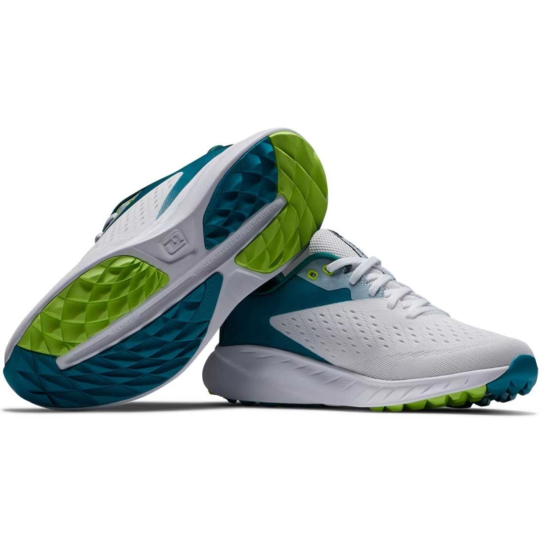 FootJoy Women's Flex XP Golf Shoes White/Teal 6 FootJoy Women's Flex XP Golf Shoes White/Teal - Image 6