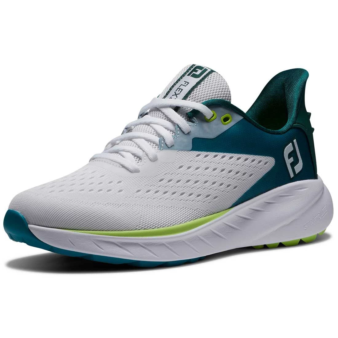 FootJoy Women's Flex XP Golf Shoes White/Teal 3 FootJoy Women's Flex XP Golf Shoes White/Teal - Image 3