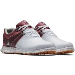 FootJoy Women's Pro SL Sport Golf Shoes White/Burgundy -FootJoy footjoy women s pro sl sport golf shoes white burgundy 98163 pair itempicture