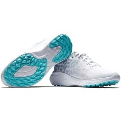 FootJoy Women's FJ Flex Golf Shoes White/Leopard -FootJoy footjoy womens fj flex golf shoes white leopard 95767 beauty itempicture