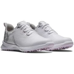 FootJoy Women's FJ Fuel Golf Shoes White/White/Pink -FootJoy footjoy womens fj fuel golf shoes 92373 white white pink pair itempicture