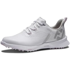FootJoy Women's FJ Fuel Golf Shoes White/White/Pink -FootJoy footjoy womens fj fuel golf shoes 92373 white white pink toe itempicture