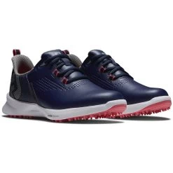 FootJoy Women's FJ Fuel Golf Shoes Navy/Hot Pink -FootJoy footjoy womens fj fuel golf shoes 92374 navy hot pink pair itempicture