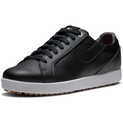 FootJoy Women's Links Golf Shoes Black -FootJoy footjoy womens fj links golf shoes black 98150 front itempicture