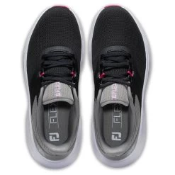 FootJoy Women's Flex Golf Shoes Black/Grey -FootJoy footjoy womens flex golf shoes black grey 95717 top itempicture