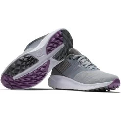 FootJoy Women's Flex Golf Shoes Grey/Charcoal -FootJoy footjoy womens flex golf shoes grey charcoal 95721 combo itempicture