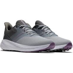 FootJoy Women's Flex Golf Shoes Grey/Charcoal -FootJoy footjoy womens flex golf shoes grey charcoal 95721 pair itempicture