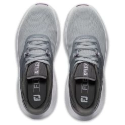 FootJoy Women's Flex Golf Shoes Grey/Charcoal -FootJoy footjoy womens flex golf shoes grey charcoal 95721 top itempicture