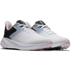 FootJoy Women's Flex Golf Shoes White/Black -FootJoy footjoy womens flex golf shoes white black 95719 pair itempicture