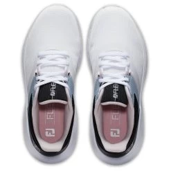 FootJoy Women's Flex Golf Shoes White/Black -FootJoy footjoy womens flex golf shoes white black 95719 top itempicture
