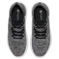 FootJoy Women's Flex XP Golf Shoes Black/Charcoal -FootJoy footjoy womens flex xp golf shoes black charcoal top itempicture