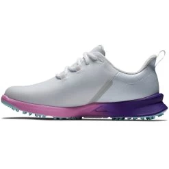 FootJoy Women's Fuel Sport Golf Shoes White/Purple -FootJoy footjoy womens fuel sport golf shoes white purple 90547 side itempicture