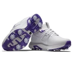 FootJoy Women's HyperFlex Golf Shoes White/Grey -FootJoy footjoy womens hyperflex golf shoes white grey 98167 pair2 itempicture