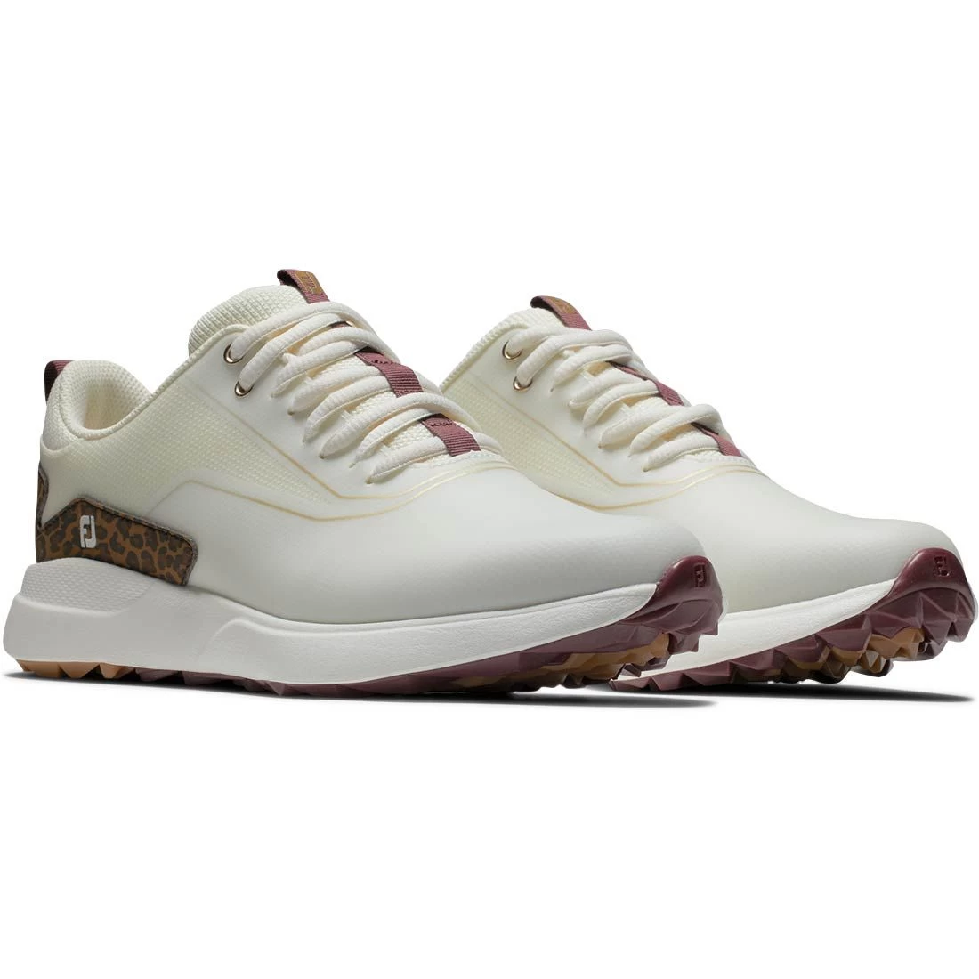 FootJoy Women's Performa Golf Shoes Cream/Leopard Print 4 FootJoy Women's Performa Golf Shoes Cream/Leopard Print - Image 4