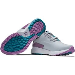 FootJoy Women's Performa Golf Shoes Light Grey/Purple 11 FootJoy Women's Performa Golf Shoes Light Grey/Purple -FootJoy footjoy womens performa golf shoes light grey purple 99204 combo itempicture