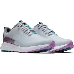 FootJoy Women's Performa Golf Shoes Light Grey/Purple 10 FootJoy Women's Performa Golf Shoes Light Grey/Purple -FootJoy footjoy womens performa golf shoes light grey purple 99204 pair itempicture