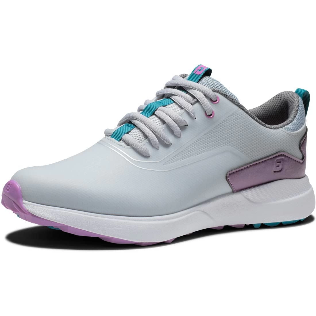 FootJoy Women's Performa Golf Shoes Light Grey/Purple 3 FootJoy Women's Performa Golf Shoes Light Grey/Purple - Image 3