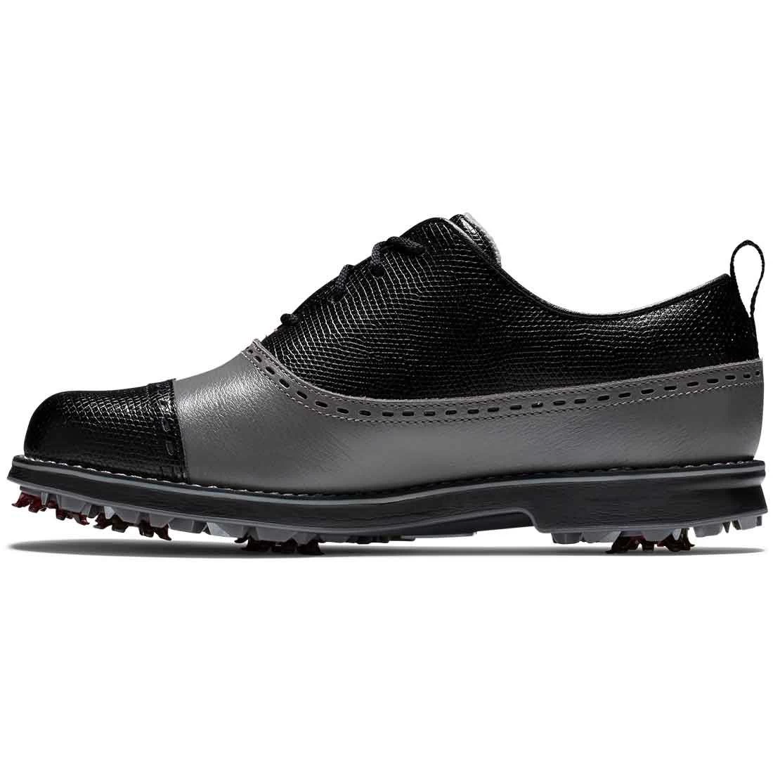 FootJoy Women's Premiere Series Golf Shoes Cap Toe Charcoal/Black 3 FootJoy Women's Premiere Series Golf Shoes Cap Toe Charcoal/Black - Image 3